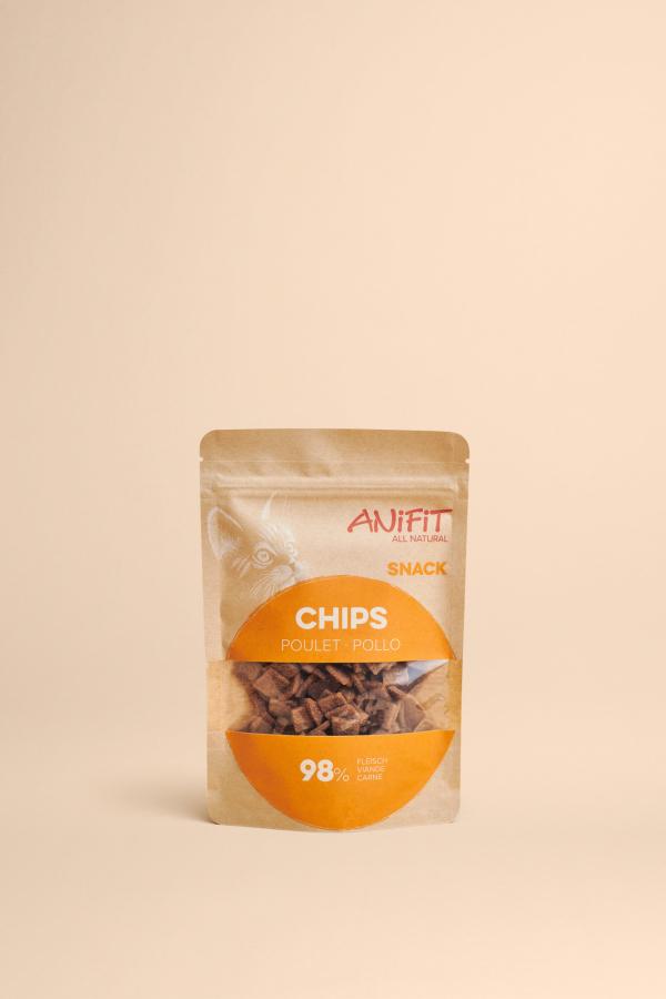 Katzensnack Chips aus Schweizer Pouletfleisch